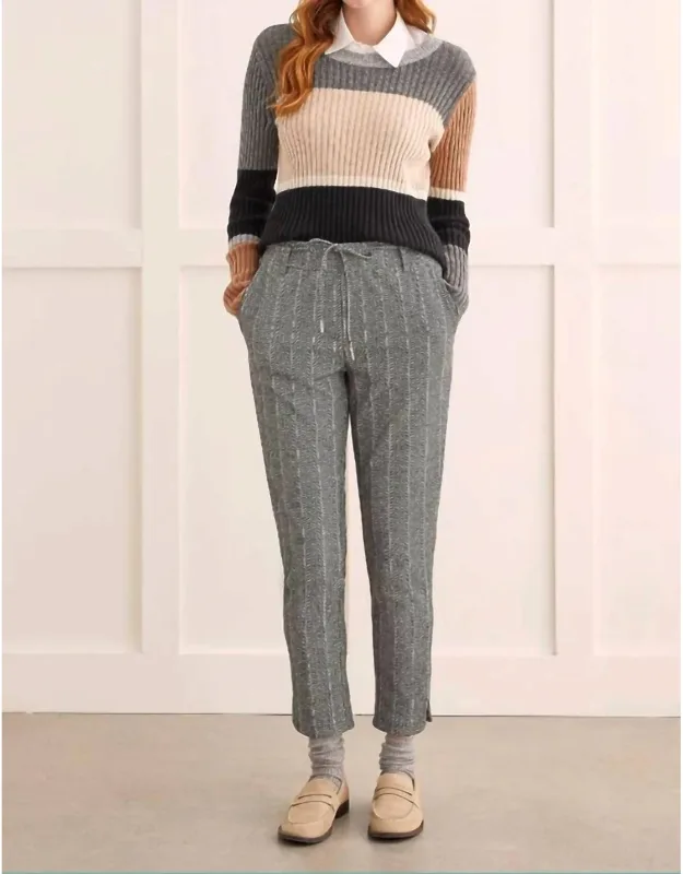 Tie Waist Soft Ponte Pants