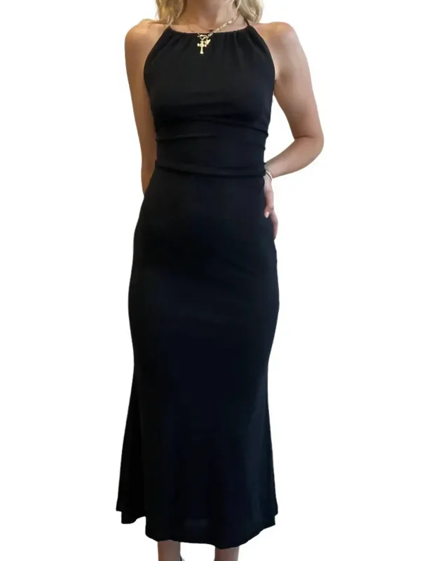 Long Dress With Open Back