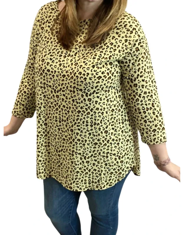 Leopard Tunic Top