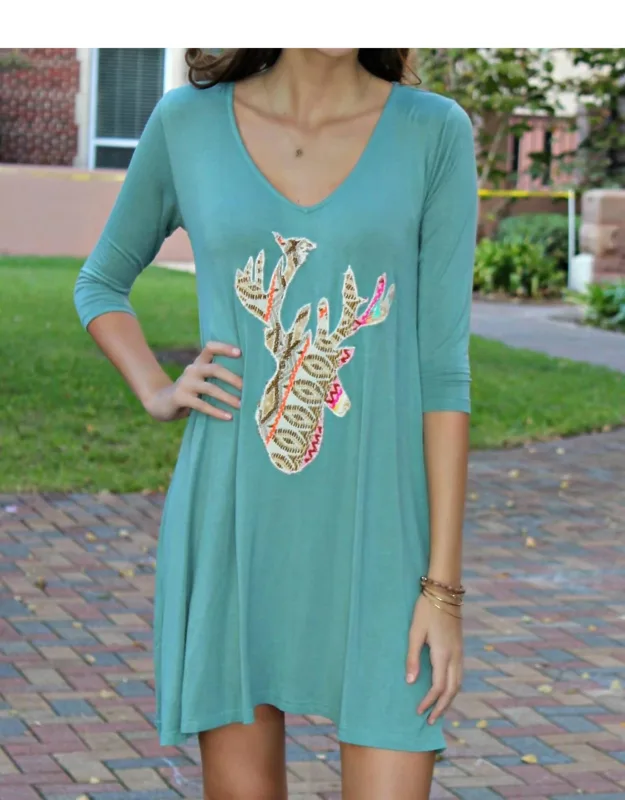 Deer Applique Dress
