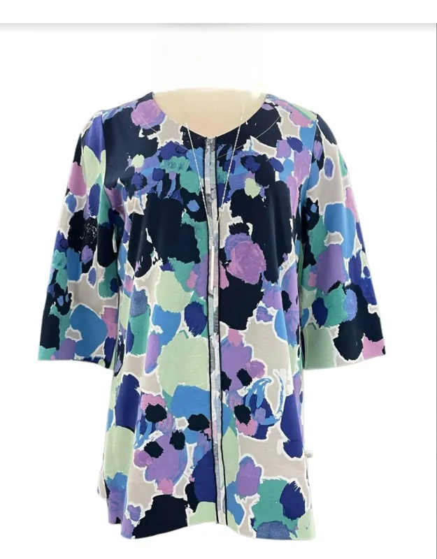 Deep Hem Print Tunic