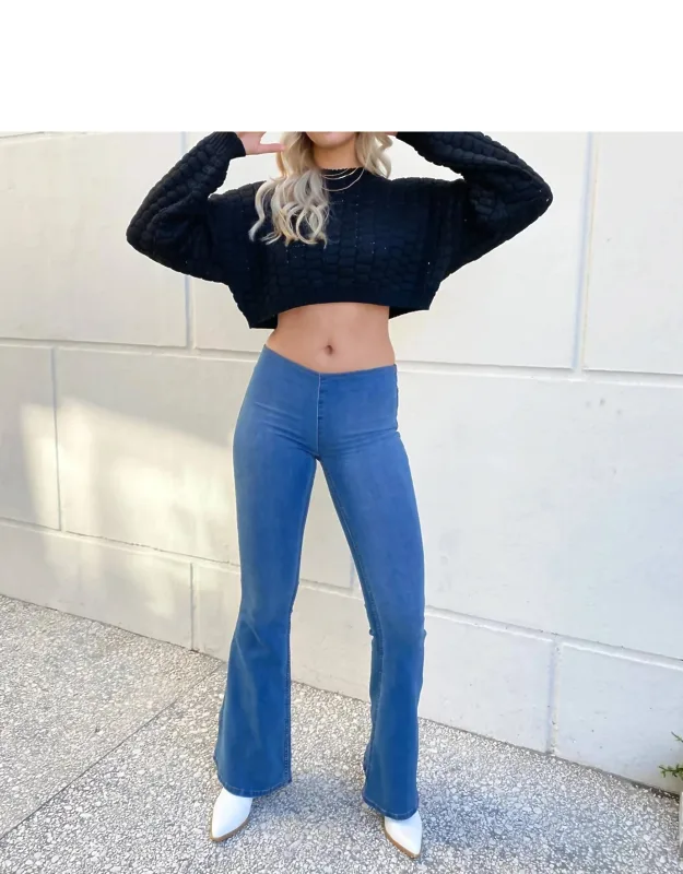 Penny Pull-on Flare Jeans