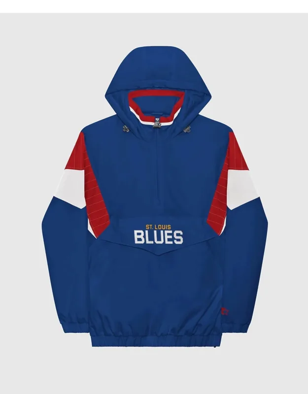 St. Louis Blues The Breakaway Nylon Half-zip Jacket