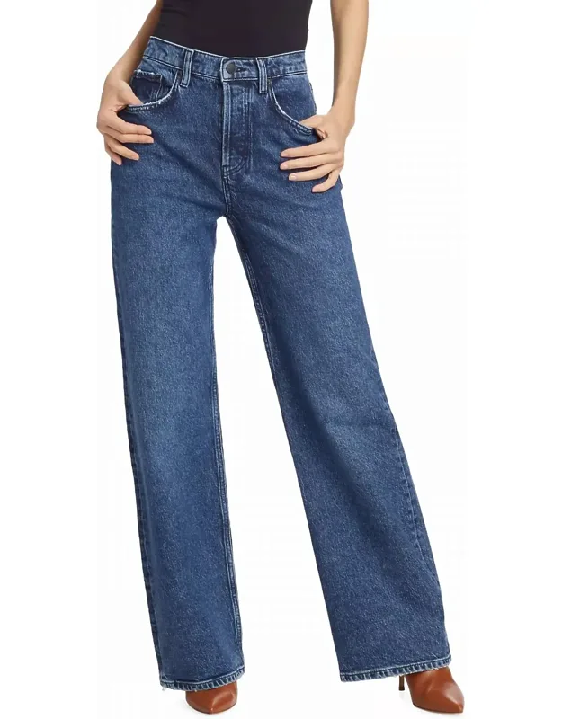 Getty Wide Leg Jeans - High-rise, Relaxed Fit