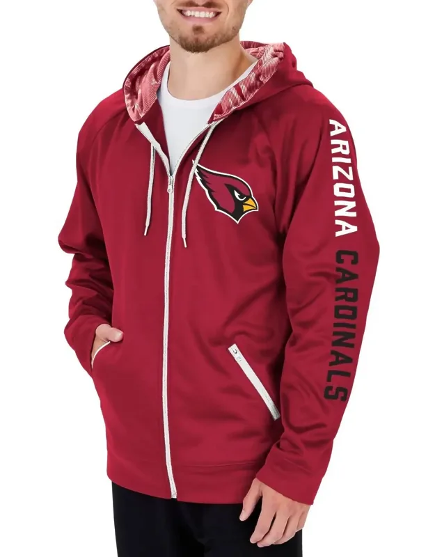 Nfl Arizona Cardinals Full Zip Camo Hoodie