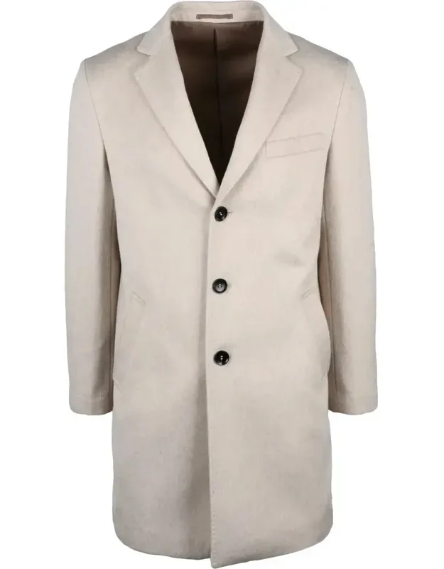 Mid-length Coat With Tailored Silhouette