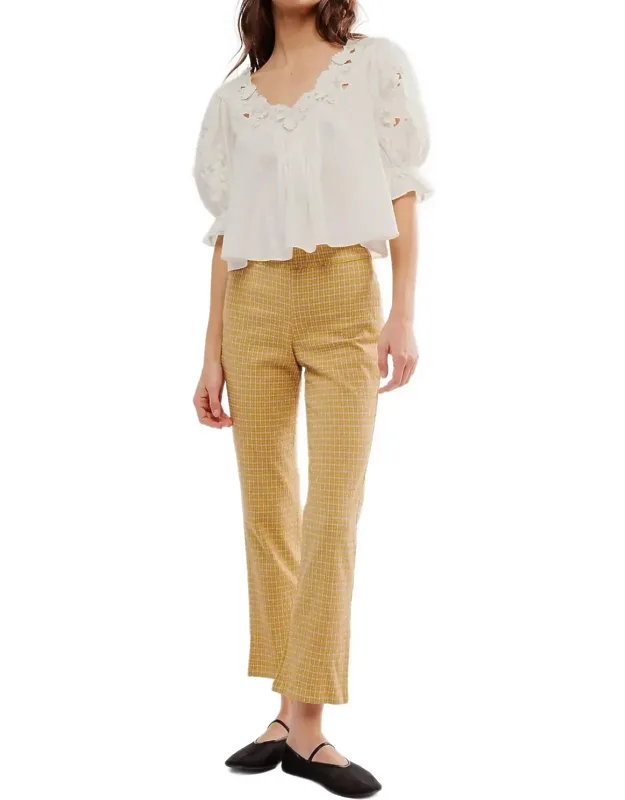 In My Feelings Slim Crop Pants