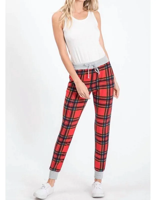 Plaid Joggers