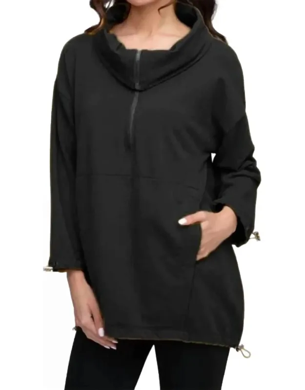 Toggle Zip Pullover