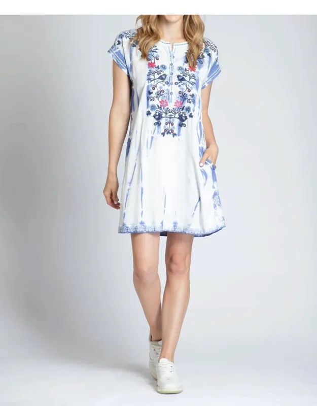 Embroidered Bird Dress