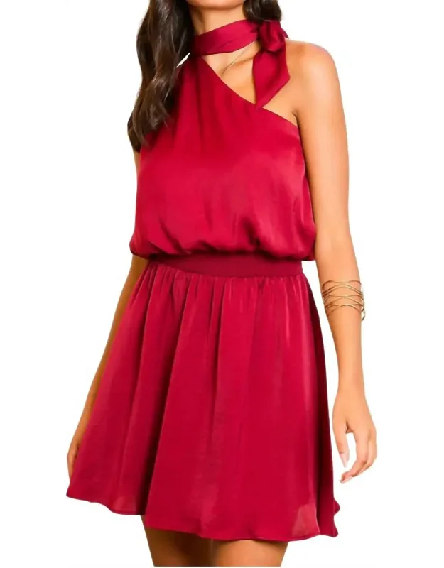 One Shoulder Mini Dress