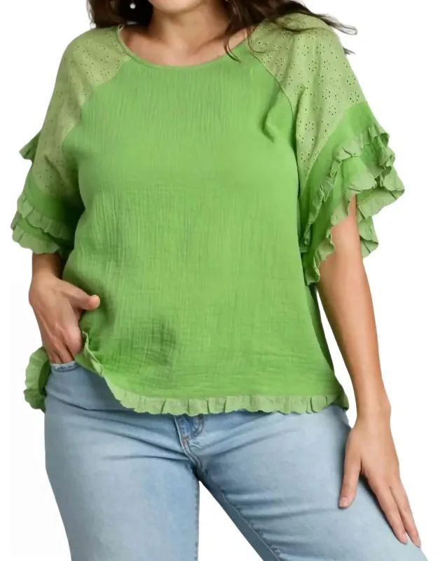 Gauze Boxy Top
