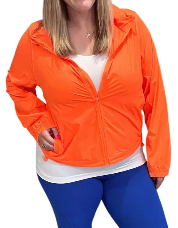Stretch Long Sleeve Hoodie Jacket