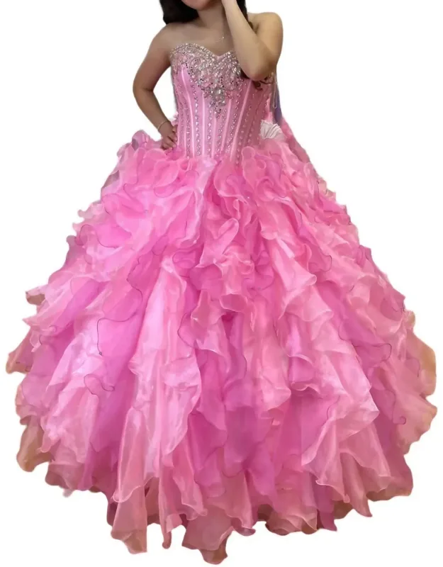 Strapless Quinceañera Dress