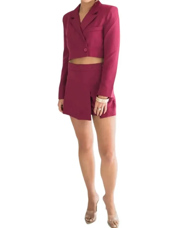 Avery Blazer And Skort Set