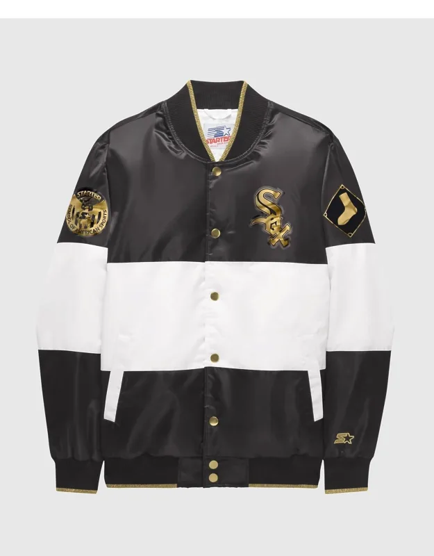 Ty Mopkins Chicago White Sox Satin Full Snap Jacket