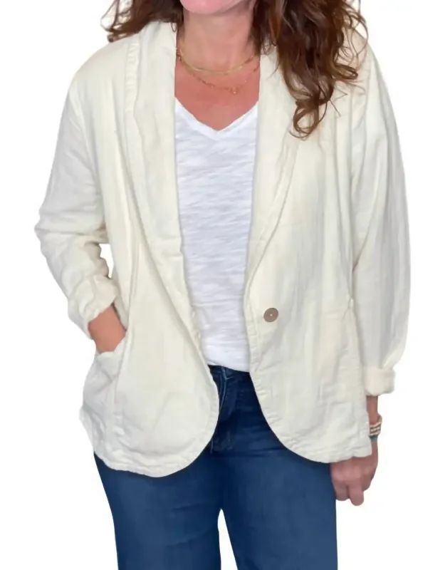 Gauze Cotton Blazer