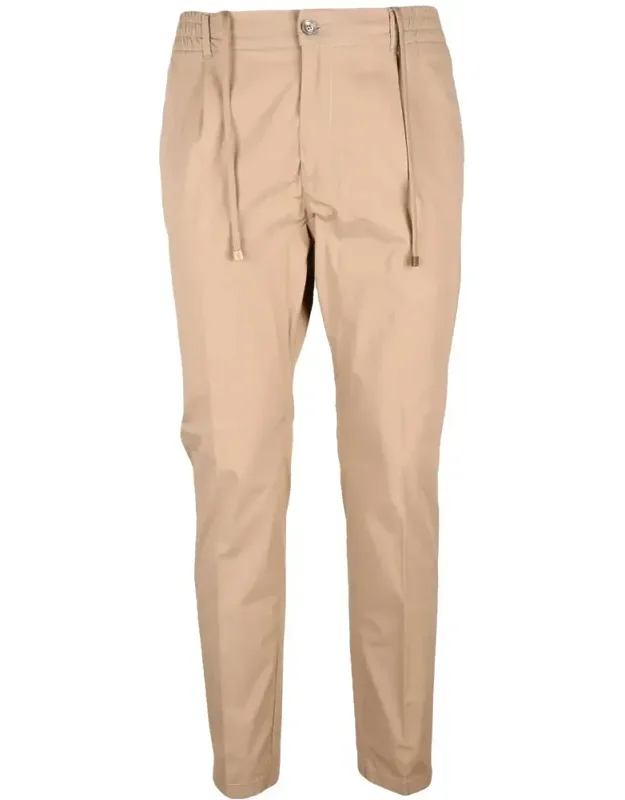 Tailored Trousers With Adjustable Drawstring