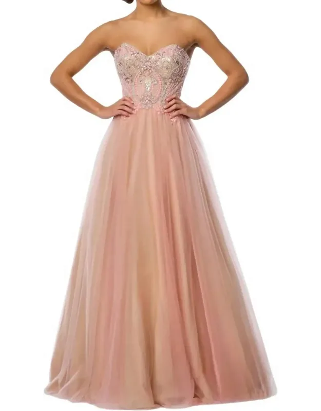 Sequin Sweetheart Prom Dress