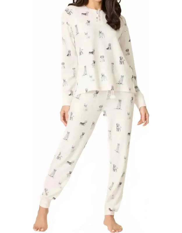 Dog Is My Valentine Pajama Set