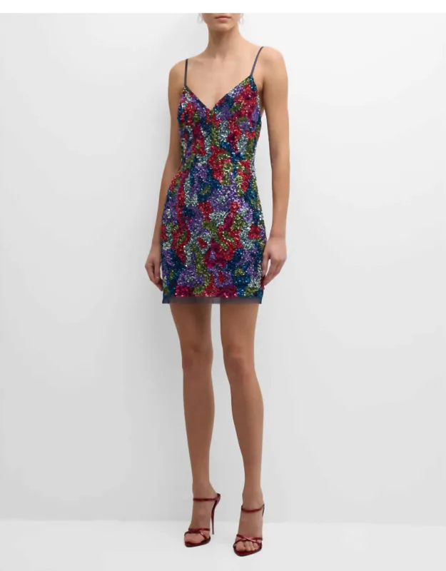 Sleeveless Sequin Mini Dress