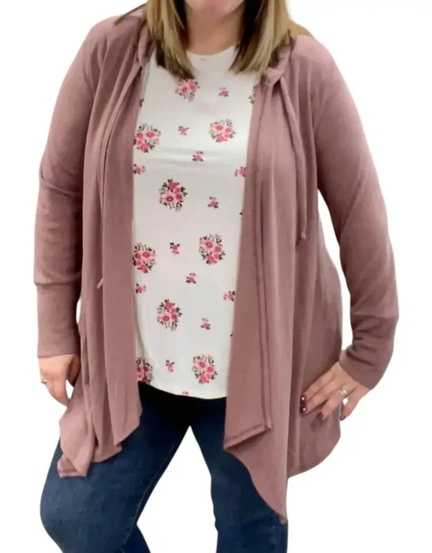 Long Sleeve Hooded Cardigan
