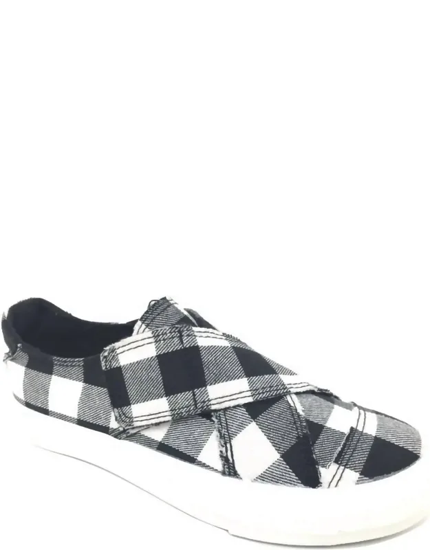 Plaid Along Sneakers