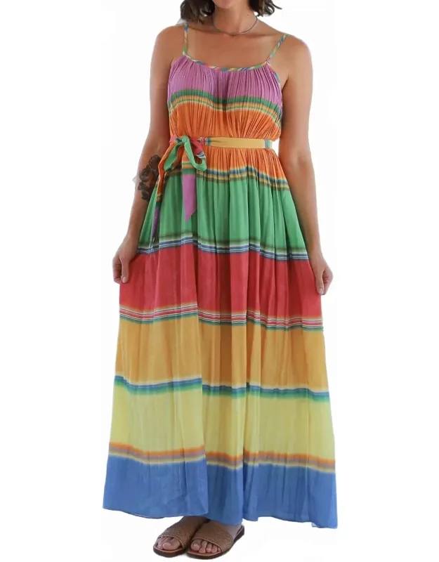 Pleated Cami Midi Dress