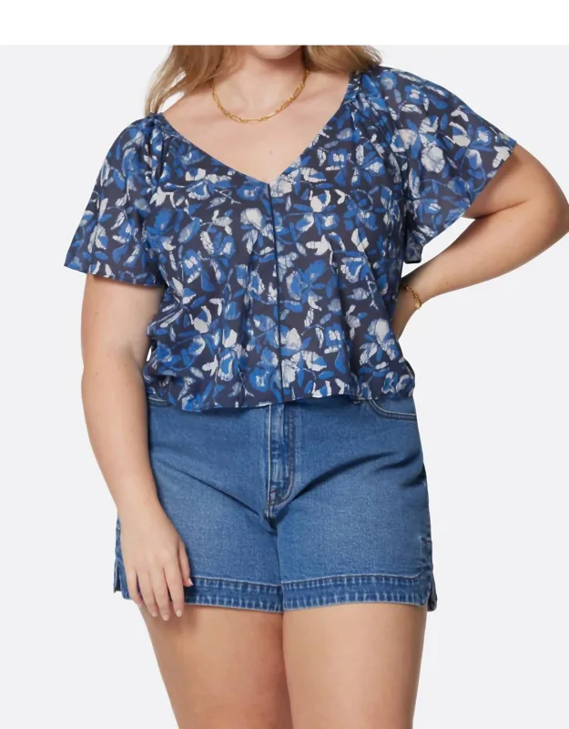 Katya Short Sleeve Cotton Top