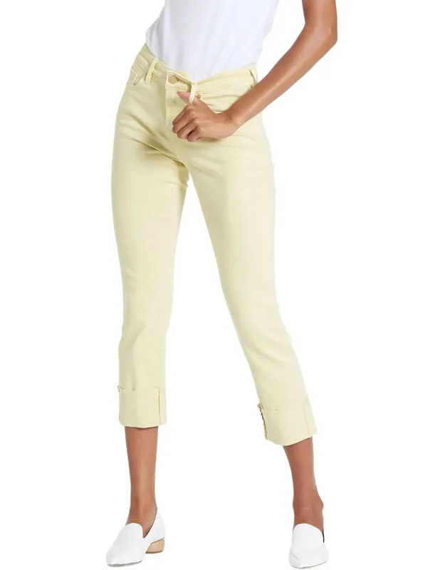 Blaire High Rise Cuffed Slim Straight Jeans