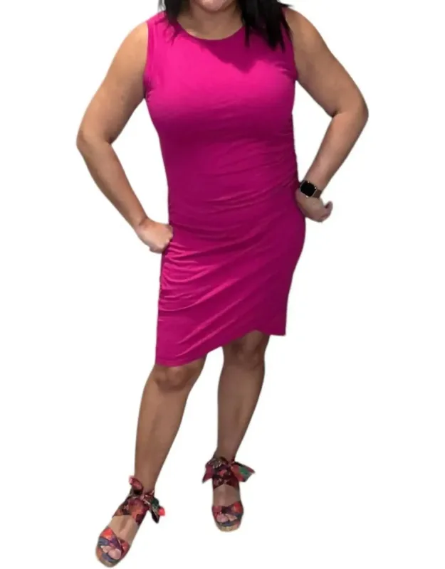 Surplice Knit Sleeveless Dress