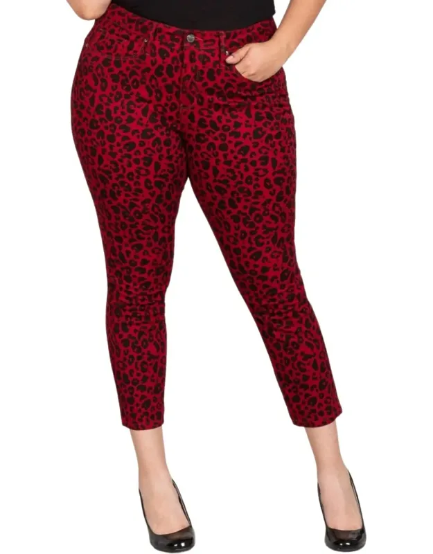Leopard Print Jeans