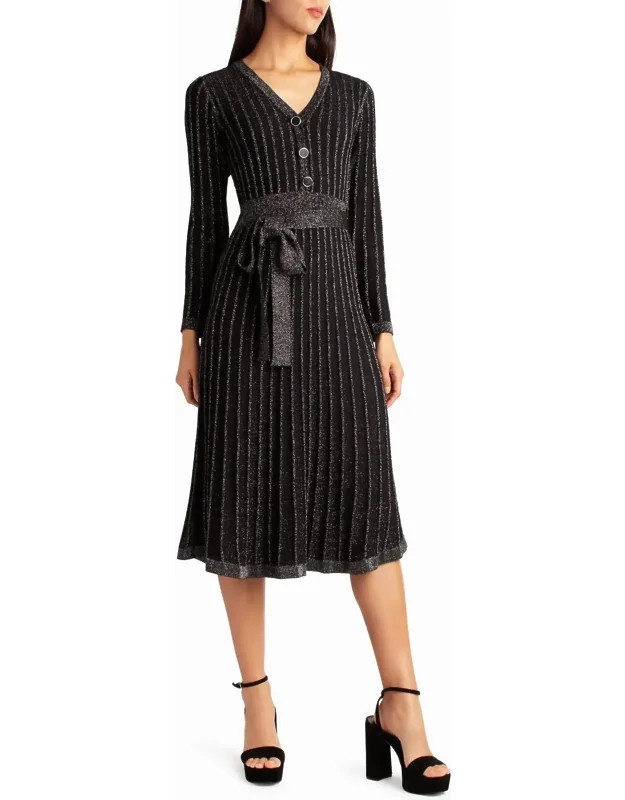 Knit Fit And Flare Dress