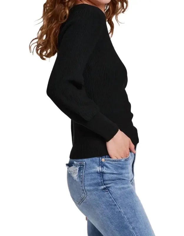 Peplum Sleeve Sweater