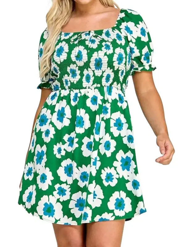 Smocked Babydoll Dress