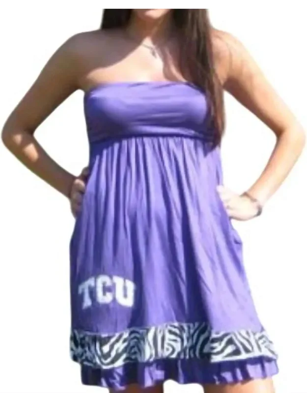 Tcu Logo Tube Dress