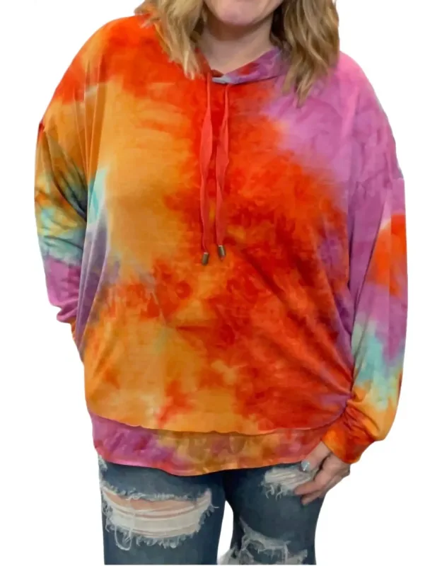 Tie Dye Pullover Hoodie