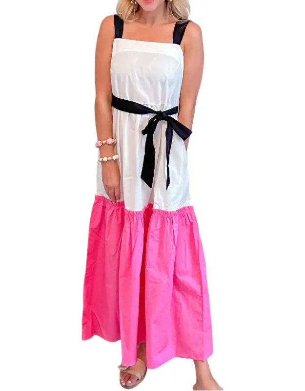 Color Block Maxi Dress