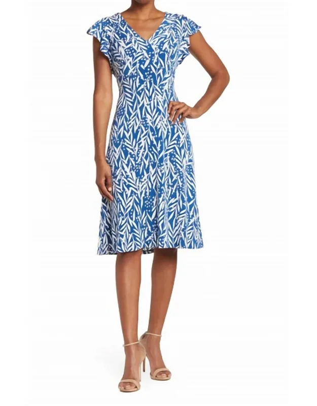 Leaf Print Dress