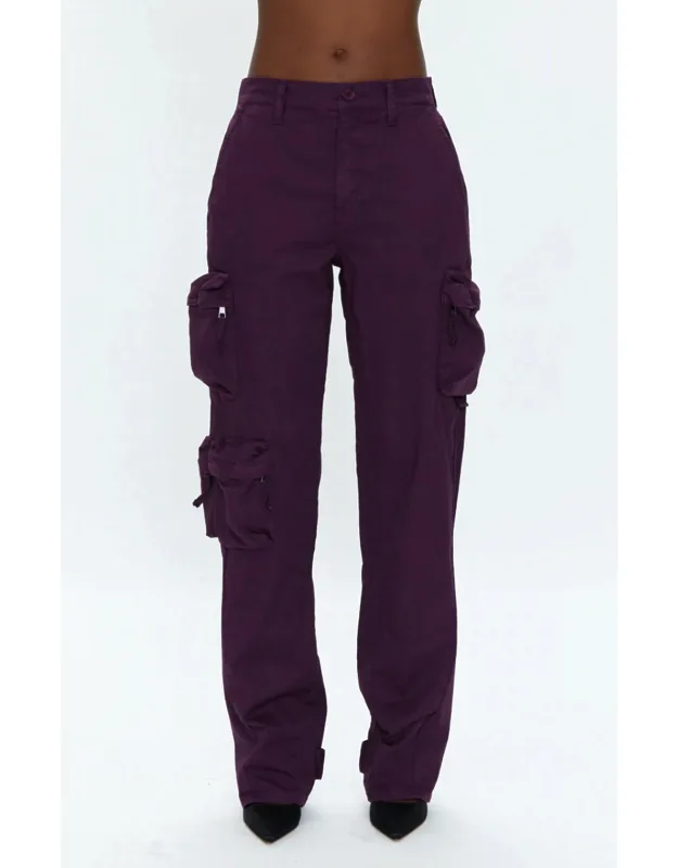 Bobbie Mid Rise Loose Straight Leg Cargo Pants