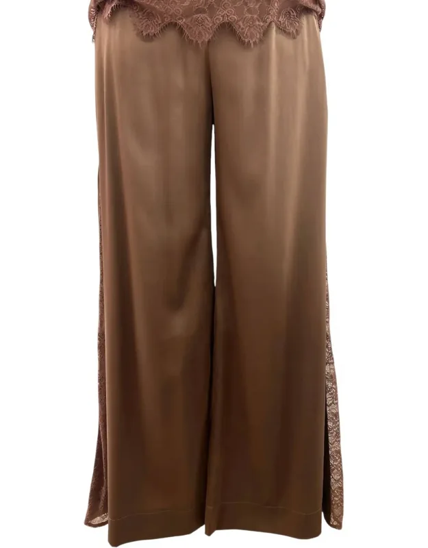 Brea Silk & Lace Trousers