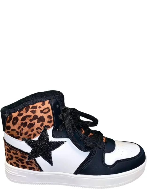 Glitter Star Hightop Sneakers