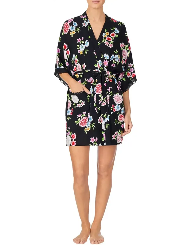 V Neck Wrap Robe