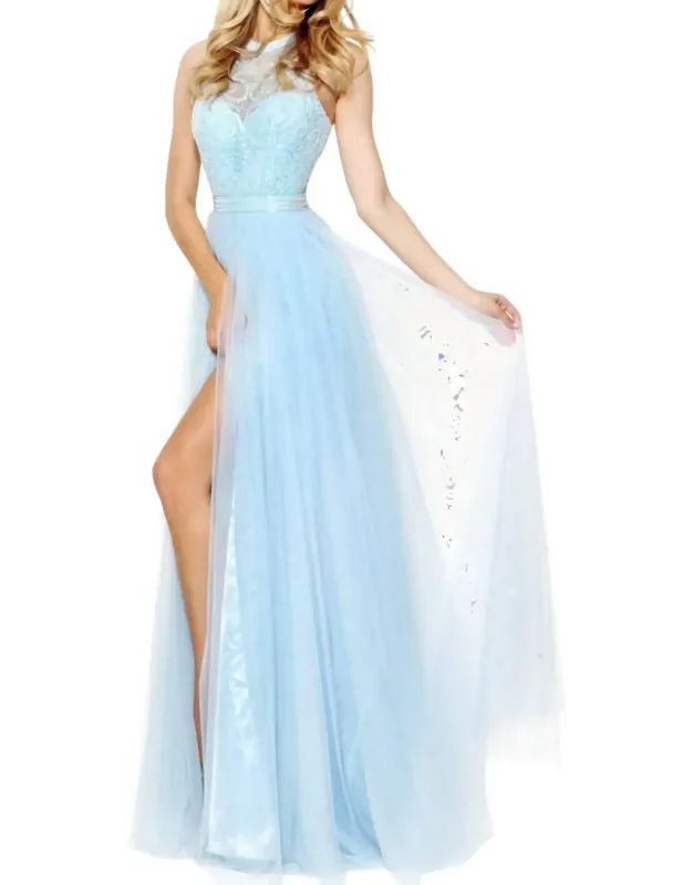 Beaded Bodice Prom Dress