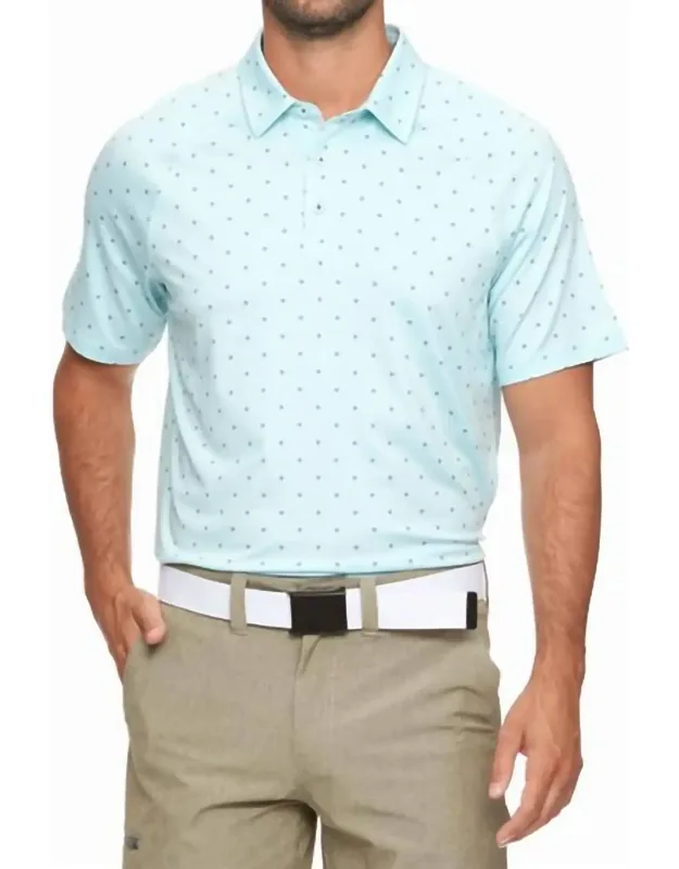 Wheaton Dot Print Performance Polo Shirt