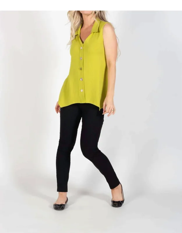 Bamboo Sleeveless V-neck Top