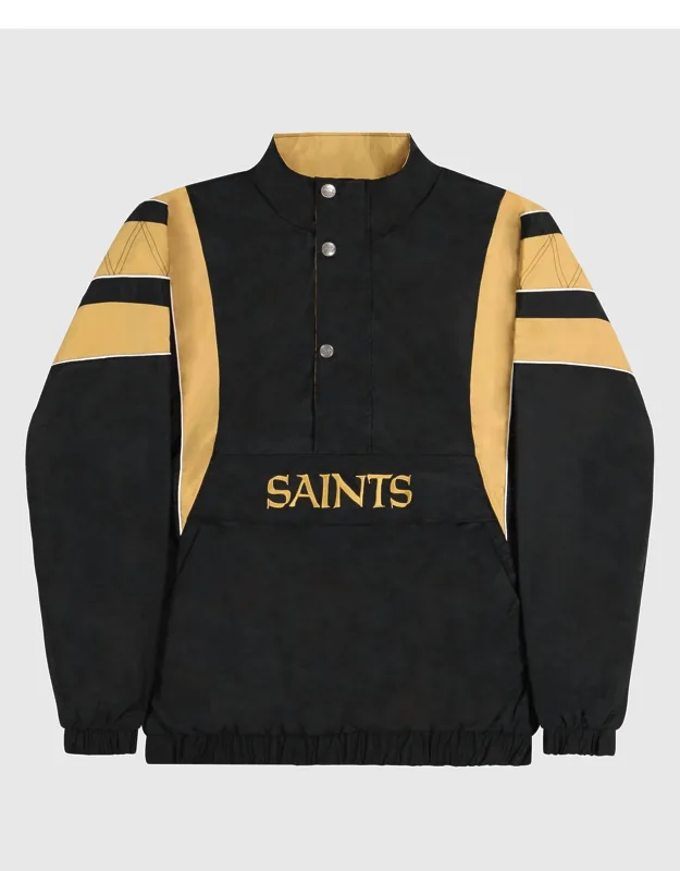 New Orleans Saints Pullover Half-zip Jacket