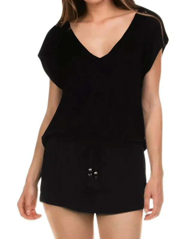 Lolita Cowl Back Crochet Tunic