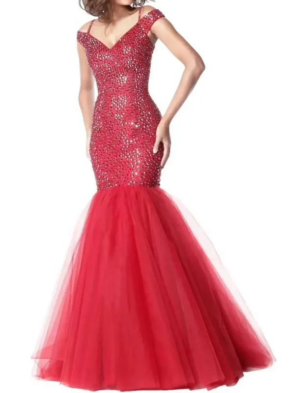 Off-shoulder Mermaid Dress