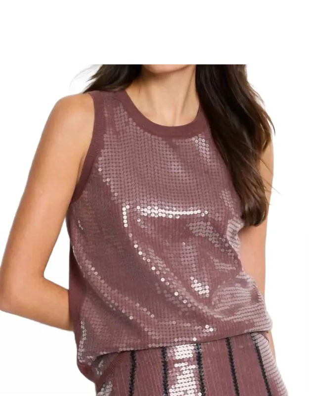 Sequin Knit Tank